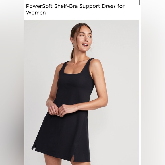 Old Navy Activewear Tennis Dress with Built-in Shelf Bra (one black, one lilac) - Picture 1 of 6